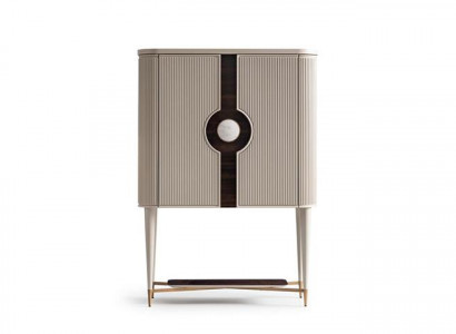 Bar cabinet, cabinet, wooden cabinet, wood bar, beige, drinks, design, bottles.