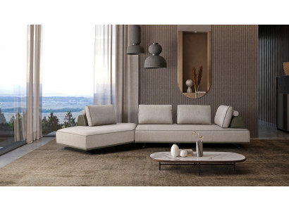 Sectional sofa L shape living room sofa upholstered sofa gray fabric sofa modern couch