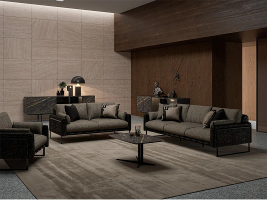 Sofa set 4-piece upholstered furniture sets textile living room set upholstery