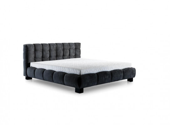 Bedroom set blue bed wood 2x nightstands elegant style modern new 3-piece set.