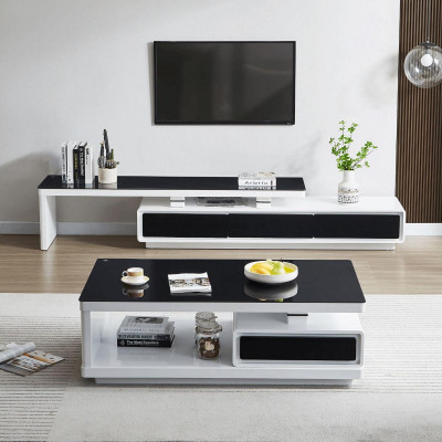 Designer Modern Sideboard Black and White Dresser TV Stands Luxury