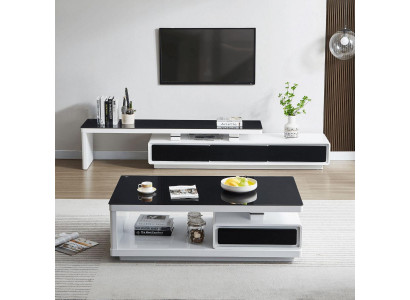 Designer Modern Sideboard Black and White Dresser TV Stands Luxury