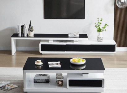 Designer Modern Sideboard Black and White Dresser TV Stands Luxury