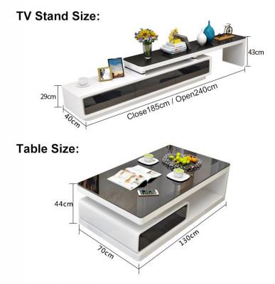 Designer Modern Sideboard Black and White Dresser TV Stands Luxury