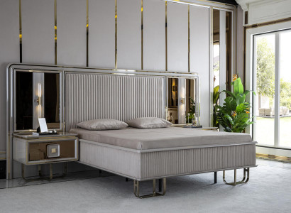Bed White Beautiful Design Modern Double Beds Bedroom Elegant Furniture New