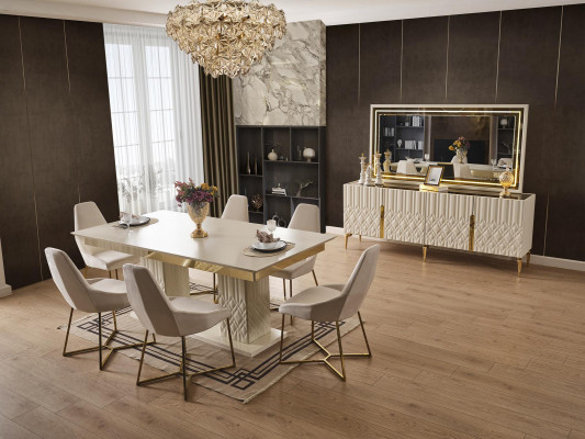 Dining room table, modern style, luxury dining table, kitchen table, new