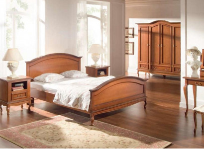Baroque-Rococo Nightstands Classic Brown Bedroom Nightstands 2-piece Set