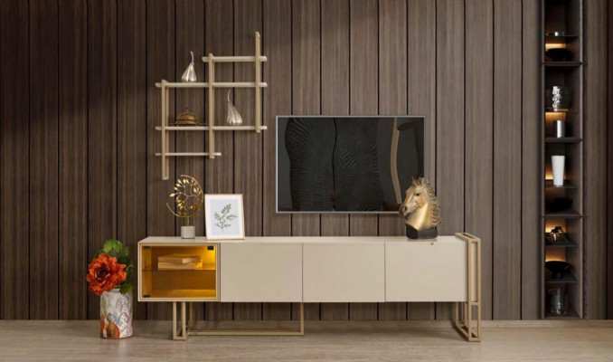 TV lowboard cabinet sideboard chest of drawers side cabinet with shelf