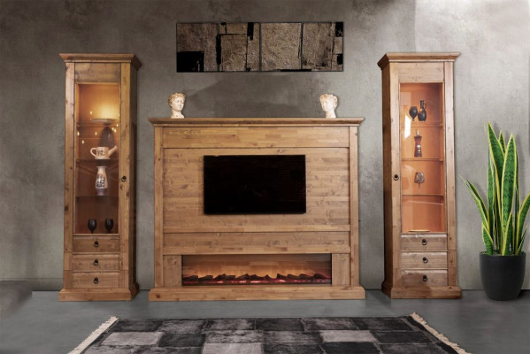Wall unit TV wall wood style living room furniture cabinet wall units luxury furniture
