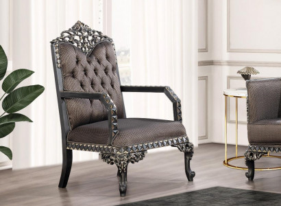 Classic single-seater armchair luxury chair furnishing living room sofa 1-seater