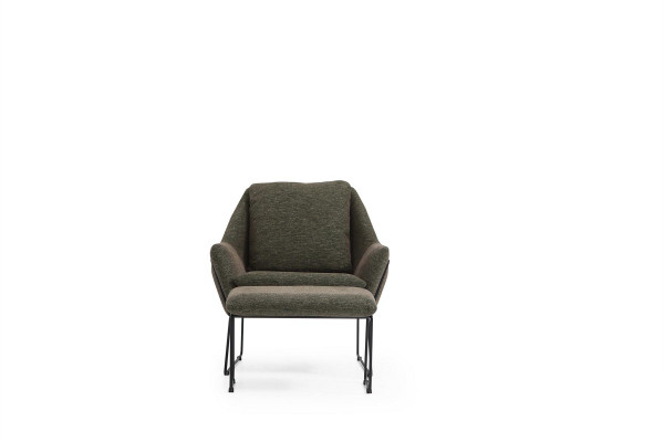 Modern Green Armchair Cocktail Chair Wing Chair Living Room Furniture Design