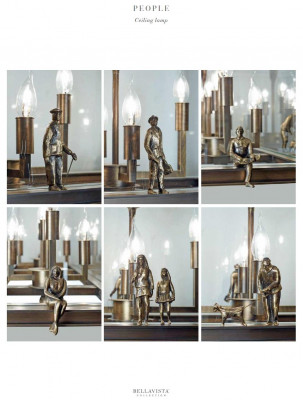 Ceiling lamp living room bedroom chandelier lights brass