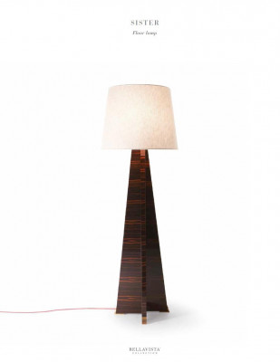 Living room floor lamp brass standing lamp hallway light Bellavista Collection