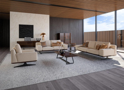 Living room set 5-piece sofa suite two-seater three-seater sofa couch furnishing