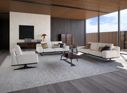 Living room set complete suite three-seater sofa modern armchair three-seater couch