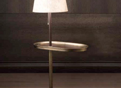 Living room decor hallway column marble with brass stand Bellavista Collection