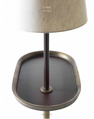 Living room decor hallway column marble with brass stand Bellavista Collection