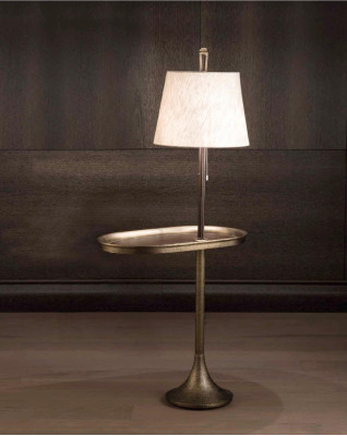 Living room decor hallway column marble with brass stand Bellavista Collection