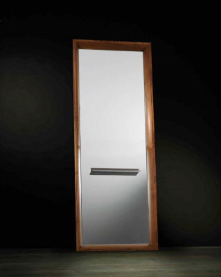 Mirror with living room wall mirror living room new frame color brown wood