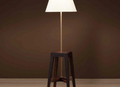 Art Nouveau reading lamp brass or wood with metal hallway lamp new brown color