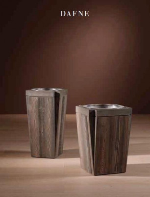Flowerpot home decor living room imitation mocha-stained oak new