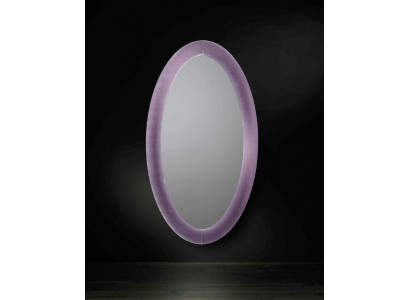 Living room hallway standing mirror with frame purple new material glass with velvet