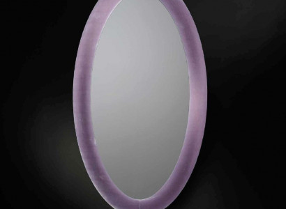 Living room hallway standing mirror with frame purple new material glass with velvet
