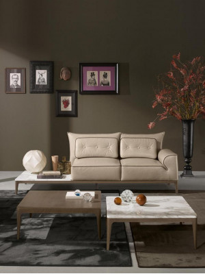 Sofa set Prianera Design Sofa Armchair Upholstery Couches 3-piece Set Chaise Longue