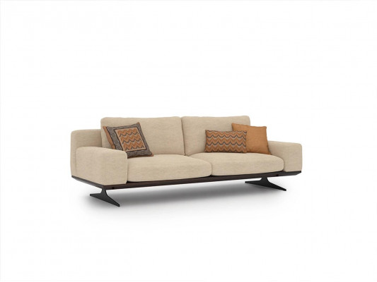 Complete furniture living room set: 2x three-seater sofa, couch, coffee table, textile armchair, new.