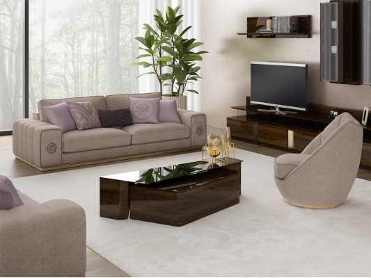 Luxury Furniture Sofa Set Complete with Coffee Table Living Room Set 5 Pieces