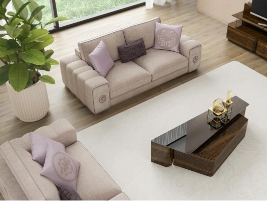 Luxury Furniture Sofa Set Complete with Coffee Table Living Room Set 5 Pieces