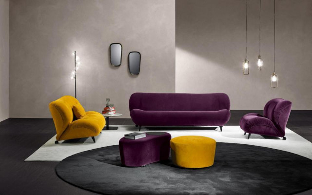 Prianera Luxury Sofa 3 Seater Sofas Seat Fabric Design Couch Furniture Style Textile New