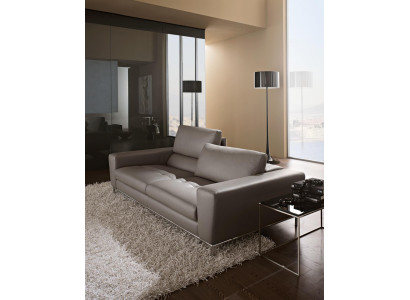 Leader three-seater luxury sofa 3 seat sofas seating design couch furniture gray Prianera