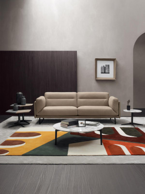 Luxury three-seater sofa 3-seat sofas modern furniture couches beige couch