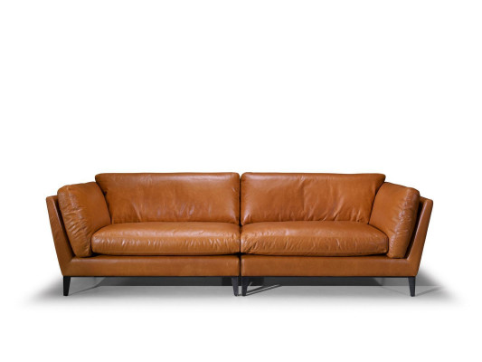 3-seater sofa brown luxury design furniture living room furniture leather Prianera style new