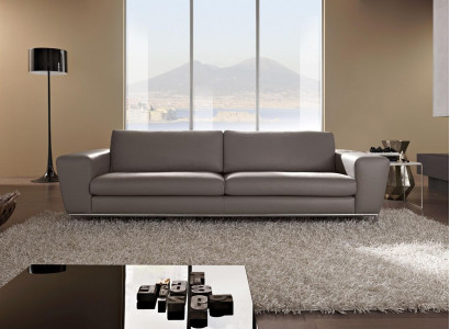 Modern Couch Leather Sofas Design Sofa Three-Seater Seat Gray Sofa 3 Seat Prianera
