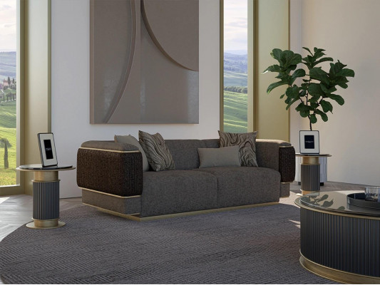 Three-seater sofa design couch upholstered furniture living room furnishing modern design