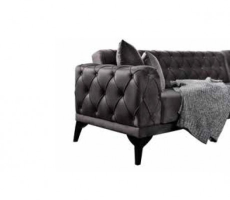 Modern sofa corner sofa textile living room furniture sofa L shape gray luxury new