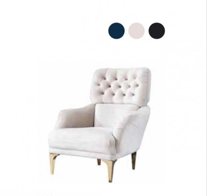 Armchair 1-Seater Sofas Fabric Cover Modern Style Comfortable Armchair Soft Seat New
