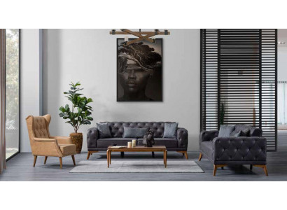 Armchair Faux Leather Furniture Classic Armchair Chesterfield Color Beige Comfortable Armchair