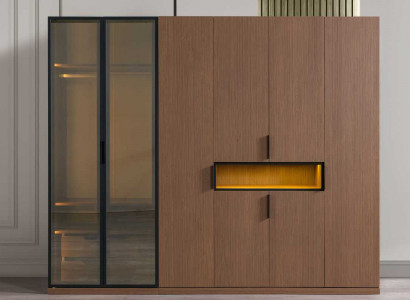 High-quality wardrobe exclusive bedroom furniture LED cabinets