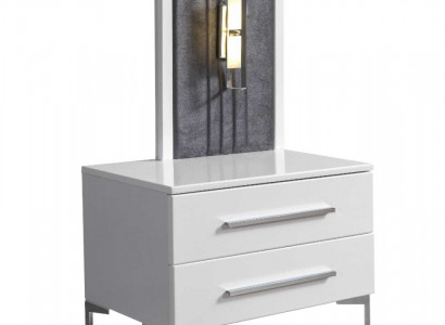 White wooden nightstands designer exclusive bedside table bedroom furniture