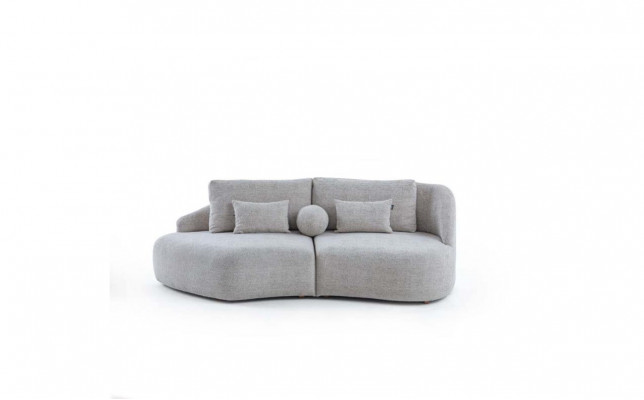 Modern light gray 3-seater living room luxury couches sofas