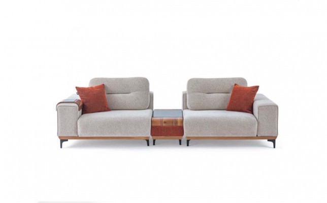Stylish 3-Seater With an Inset Table Designer Living Room Sofas
