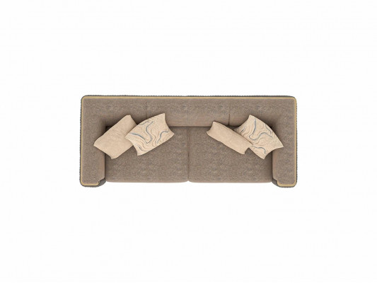 Gray three-seater sofa luxury design upholstered furniture modern living room sofas couch