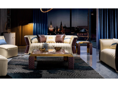 Classic luxury designer coffee table sofa living room decor side table