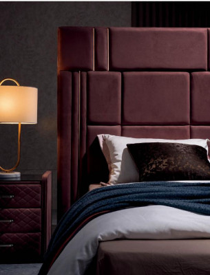 Bed Classic Upholstery Design Luxury Double Hotel Beds Sleep Room