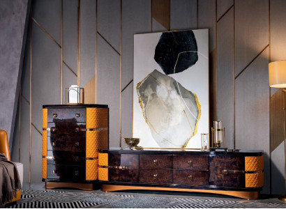 Designer dresser sideboard decorative side low board cabinet living room shelf