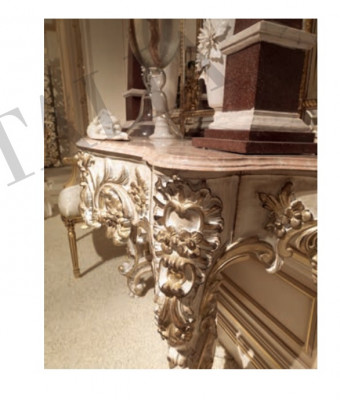 Console table coffee table couch wood table antique style side table console new