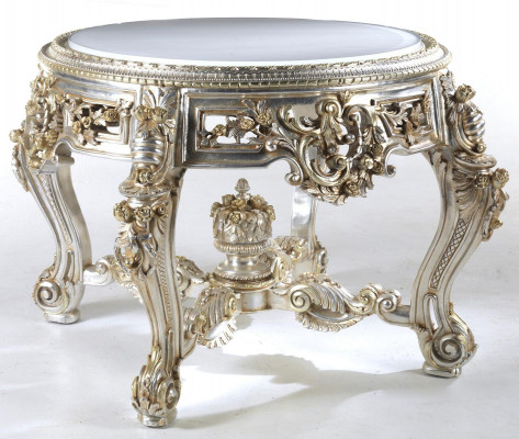 Coffee table table side table living room table wood royal side baroque tables